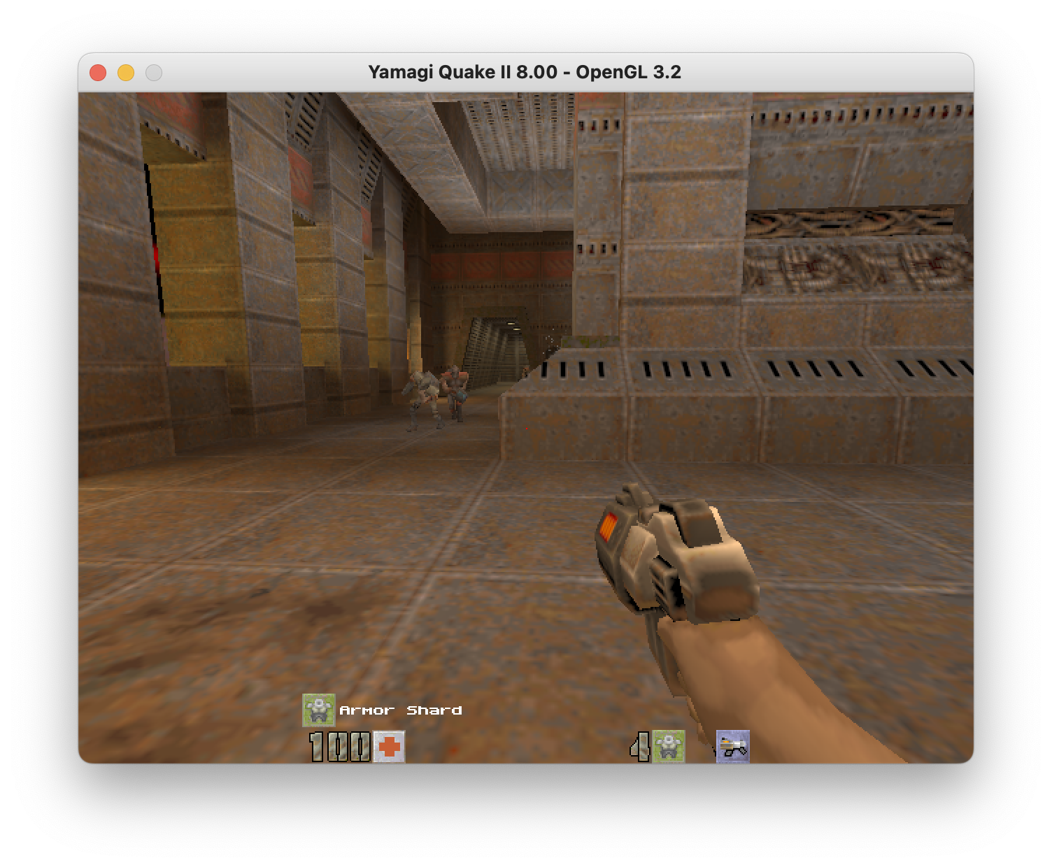 Screenshot from the first level of Quake 2